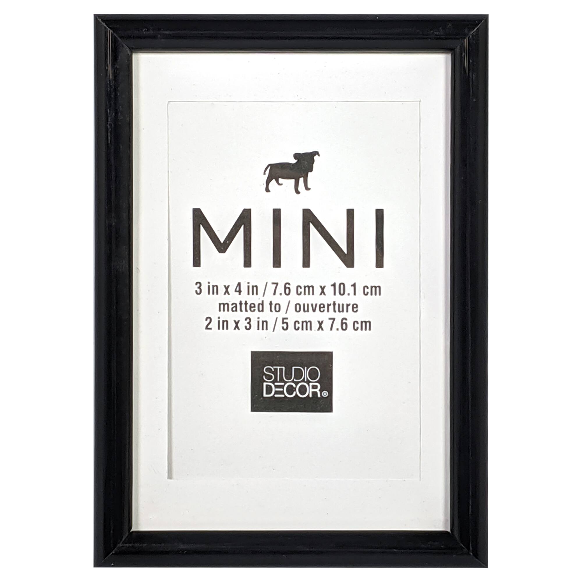 Black Mini Frame with Mat by Studio Décor®
